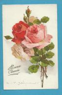 CPA 217-2 Fantaisie Fleurs Roses Illustrateur Catharina KLEIN - Klein, Catharina