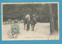 CPA PARIS VECU - Promenade à Cheval Au Jardin D´Acclimatation - Parcs, Jardins