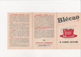 BLECAO - DEPLIANT PUBLICITAIRE- ETABLISSEMENT JACQUEMAIRE - VILLEFRANCHE SUR SAONE - Advertising