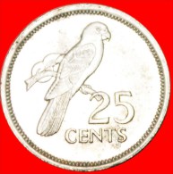 * GREAT BRITAIN (1982-1997): SEYCHELLES  25 CENTS 1982 BLACK PARROT!  LOW START NO RESERVE! - Seychelles