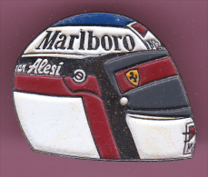 46614- Pin's.Rallye Automobile.Casques.F1.alesi.ferrari - Rallye