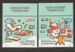 BOSNIA  SERBIA  - EUROPA 2010 -TEMA ANUAL " LIBROS INFANTILES".- SERIE 2 V: -  DENTADOS (PERFORATED) - 2010