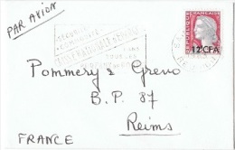 COL-L24 - REUNION - CFA Enveloppe Carte De Visite Pour Reims 1963 - Lettres & Documents