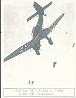 Histoire De La Belgique, Leopold III : 10 Mai 1940, Attaque De Stukas, Légende Français-Flamand, Avion - Geschichte