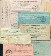 ENSEMBLE DE 15 TELEGRAMMES DIVERS ENTRE 1896 ET 1990 - TOUT ETATS - B/TB - Telegraphie Und Telefon