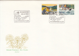 DISCOVER NORTH, TURISM, GOLD DIGGER, ROWING, SPECIAL COVER, 1983, FINLAND - Brieven En Documenten