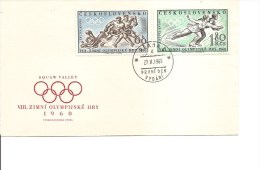 JO D'hiver De SquawValley -1960 ( FDC De Tchécoslovaquie à Voir) - Hiver 1960: Squaw Valley