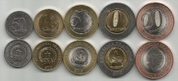 Angola 2012-2014. Complete Coin Set UNC - Angola