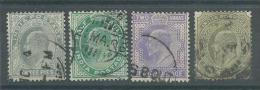 150022085  INDIA  GB  YVERT  Nº  57/58/60/63 - 1902-11 King Edward VII