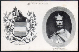 0816 - Alte Ansichtskarte - Souvenir De Bouillon - Gottfried Von Bouillon Wappen Wappenkarte - N. Gel. - TOP - Other & Unclassified
