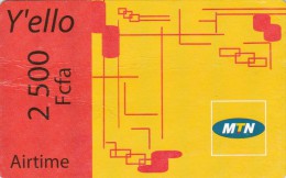 Cameroon, 2 500 Fcfa, MTN, Y´ello Airtime, 2 Scans - Kamerun