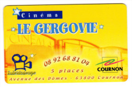 FRANCE CARTE CINEMA LE GERGOVIE COURNON - Bioscoopkaarten