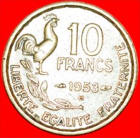 * COCK (1950-1959): FRANCE★ 10 FRANCS 1953B! LOW START ★ NO RESERVE! - 10 Francs