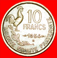 * COCK (1950-1959): FRANCE ★ 10 FRANCS 1954B! SCARCE! LOW START ★ NO RESERVE! - 10 Francs