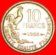 * COCK (1950-1959): FRANCE ★10 FRANCS 1958!LOW START ★ NO RESERVE! - 10 Francs