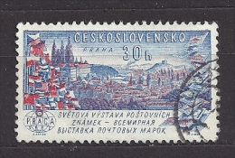 Czechoslovakia Tschechoslowakei 1961 Gest. Mi 1294 Sc 1071 PRAGA 62 World Exhibition Of Postage Stamps. C.3 - Gebraucht