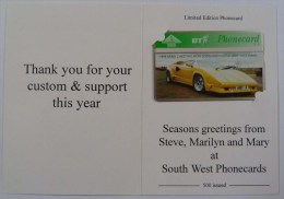 UK - BT - L&G - South West Phonecards - 405K - Limited Edition In Folder - 500ex - Mint - BT Emissions Privées