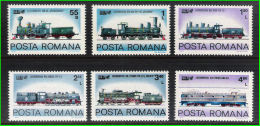 Romania 1979 International Traffic Exhibition Transport Trains Railway Locomotives Stamps MNH Michel 3674-3679 - Neufs