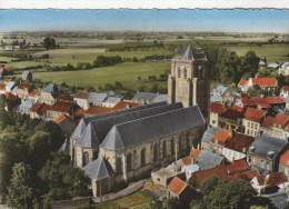 CPSM WORMHOUDT (Nord) - En Avion Au-dessus De.......Eglise Saint Martin - Wormhout