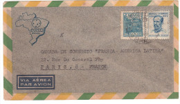 BRESIL - BRASIL - AVION - VIA AEREA - POSTE AERIENNE - ENVELOPPE - - Storia Postale