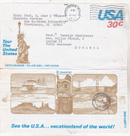 USA Old Aerogramme - Circulated 1982 To Romania - 1981-00