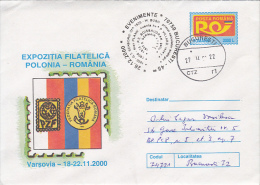 FIRST ANALOG COMPUTER SPECIAL POSTMARK ON PHILATELIC EXHIBITION COVER STATIONERY, ENTIER POSTAL, 2000, ROMANIA - Computers