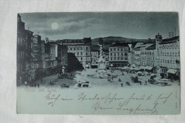 Austria Gruss Aus Linz Franz Josef Platz  Stamp1897  A 45 - Linz