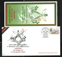 INDIA, 2010, ARMY POSTAL SERVICE COVER,  8th Gorkha Rifles  Army + Brochure, Militaria, Military - Covers & Documents