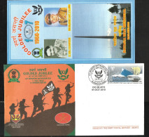 INDIA, 2010, ARMY POSTAL SERVICE COVER, 107 Infantry Battalion, Golden Jubilee, Army + Brochure, Militaria, Military - Cartas & Documentos