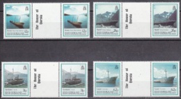 South Georgia 1990 Shipwrecks 4v Gutter ** Mnh (24575) - South Georgia