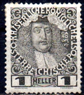 AUSTRIA 1908 60th Anniv Of Emperor´s Accession - 1h  Charles VI  MH - Neufs