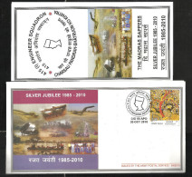 INDIA, 2010, ARMY POSTAL SERVICE COVER, Madras Sappers, Silver Jubilee, Army + Brochure, Militaria, Military - Brieven En Documenten