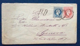 INTERO POSTALE  5 Kr + 10 Kr DA TRIESTE A GENOVA - TIMBRO COMMERCIALE ORAZIO ROTA TRIESTE + P.D. - Andere & Zonder Classificatie