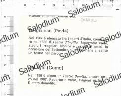 BELGIOIOSO BELLAGIO - Teatro Teather Théâtre - Immagine Ritagliata Da Pubblicazione CROPPED IMAGE - Otros & Sin Clasificación