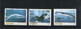 - TIMBRES DU VIET NAM SUR LES BALEINES . TIMBRES OBLITERES . - Baleines