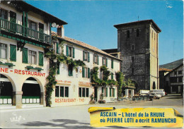 ASCAIN - L'Hôtel De LA RHUNE Et L'Eglise - Ascain