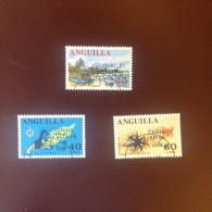 Anguilla 1969 Christmas Overprint Stamps  Used Unmounted - Anguilla (1968-...)