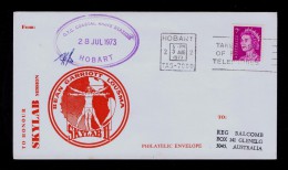 O.T.C. COASTAL RADIO STATION Hobart SKYLAB MISSION Espace Cosmos AUSTRALIE First Flight 1973 Gc675 - Other & Unclassified