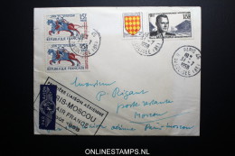 France: Premier Liasions Aerienne  Paris - Moscou  3-8-1958 - 1927-1959 Cartas & Documentos