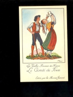 Illustration JEAN DROIT LE COMTE DE FOIX Vieilles Provinces De France Costumes Folklore Publicité Farines JAMMET - Droit