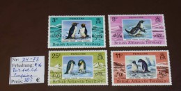 BAT     Michel Nr:  74 -77  ** Pinguine   #4538 - Unused Stamps