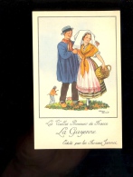 Illustration JEAN DROIT LA GUYENNE Vieilles Provinces De France Costumes Folklore Publicité Farines JAMMET - Droit