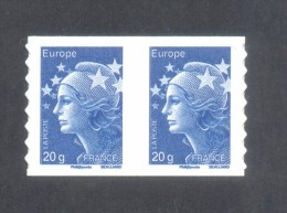 Marianne De Beaujard  -  V P  "Bleu" - Autocollant - 2 Timbres - Otros & Sin Clasificación