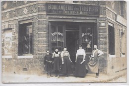 BIHOREL - Devanture De MAGASIN - BOULANGERIE DES TROIS PIPES - DULIEU - CARTE PHOTO - Bihorel