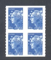 Marianne De Beaujard  -  V P  "Bleu" - Autocollant - Bloc De 4 Timbres - Sonstige & Ohne Zuordnung