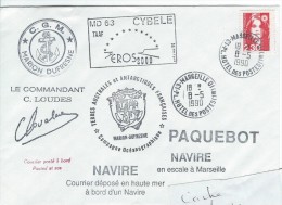 11539  MARION DUFRESNE -  MD 63 CYBELE - MARSEILLE 1990 - Briefe U. Dokumente