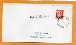 Paquebot New Zealand 1957 Cover Mailed - Lettres & Documents