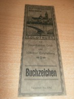Altes Lesezeichen / Buchzeichen , Ca. 1920 , Buchhandlung Alfred Bachtler , Solothurn !!! - Autres & Non Classés