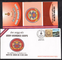 INDIA, 2010, ARMY POSTAL SERVICE COVER, Army Ordnance Corps, Army + Brochure, Militaria, Military - Covers & Documents