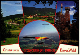 Brotjacklriegl / Bayer. Wald -  Langfurth Lalling Drachenflieger  -  Mehrbild-Ansichtskarte Ca. 1985    (5008) - Deggendorf